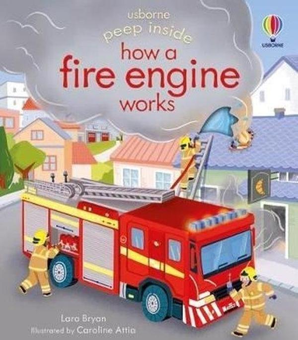 Peep Inside how a Fire Engine works - Usborne - Image 1