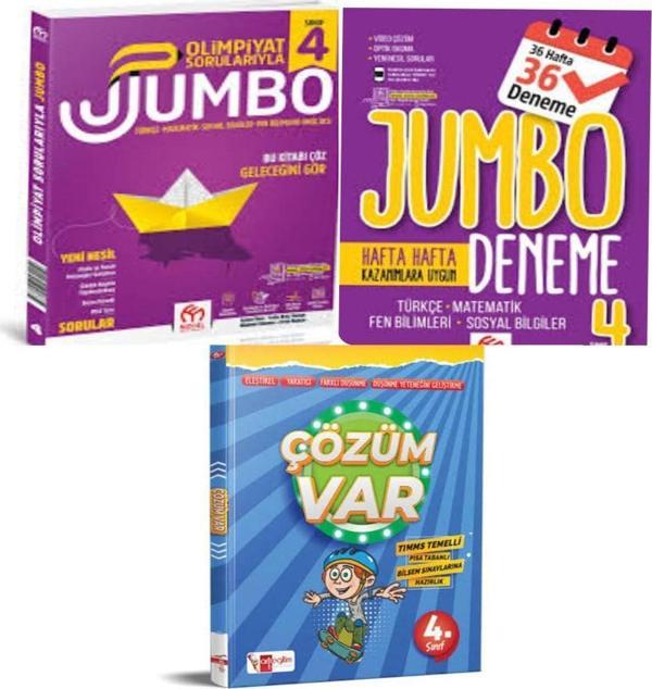4.Sınıf Olimpiyat Sorularıyla Jumbo Soru Bankası+Tüm Dersler Deneme Ve Çözüm Var - Model Eğitim Yayınları - Image 1