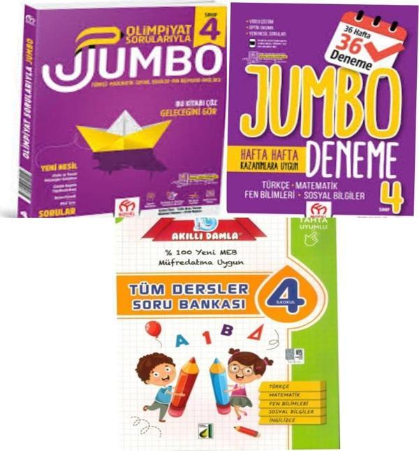 4.Sınıf Olimpiyat Sorularıyla Jumbo Soru Bankası+Tüm Dersler Deneme Ve Tüm Dersler Soru Bankası - Model Eğitim Yayınları - Image 1
