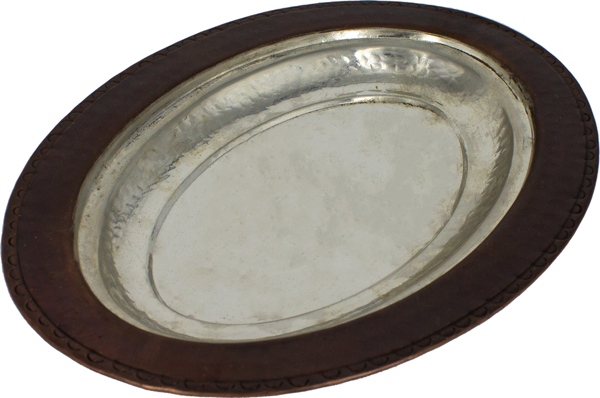 Turna Bakır Piyade İskender Kebap Kayık Sunum Tabağı 30 Cm El Dövme Oksit Turna4417-3 - Image 1