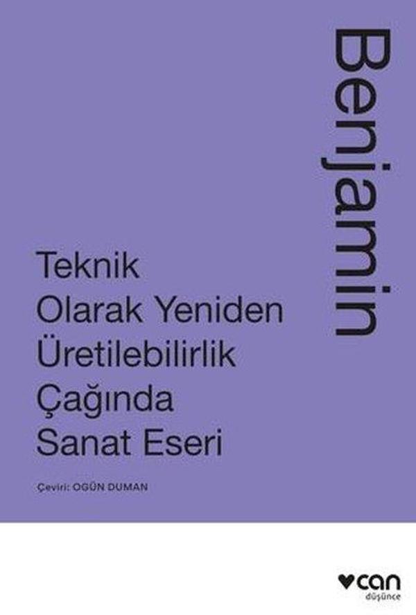 Teknik Olarak Yeniden Üretilebilirlik Çağında Sanat Yapıtı - Can Yayınları - Image 1