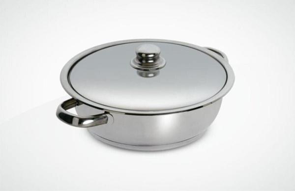 Gülsan Mega 28 cm Basık Çelik Tencere - Image 1
