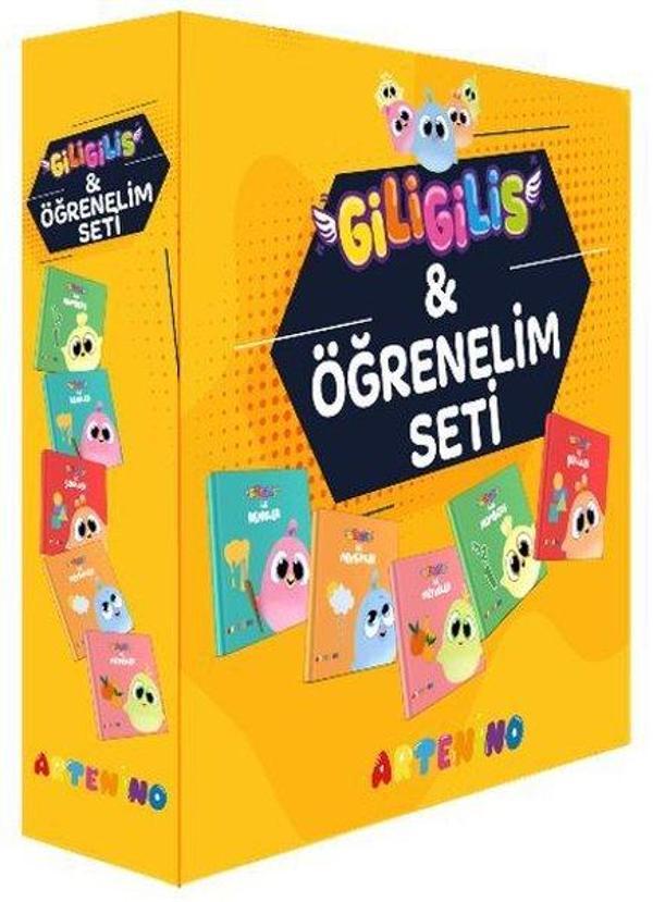 Giligilis ile Öğrenelim Seti - Eğitici Mini Karton Kitap Serisi - Artenino Yayıncılık - Image 1