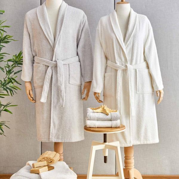Karaca Home Casita Flos %100 Pamuk 6 Parça Aile Banyo Seti Bej-Krem - Image 1