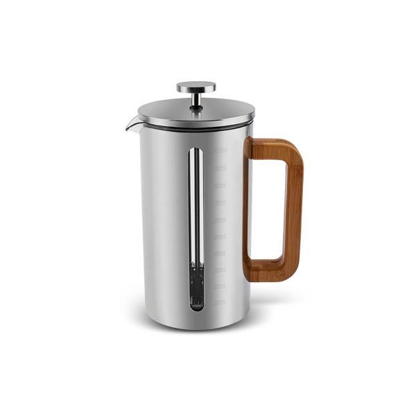Karaca Poly Wood Borosilikat Cam French Press 1000 ml - Image 1