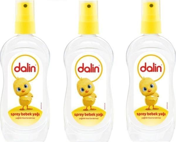 Dalin Bebek Yağı Light Oil Sprey 200ml x 3adet - Image 1