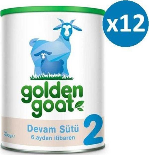 Golden Goat 2 Keçi Sütü Bazlı Devam Sütü 400 gr   12'li - Image 1