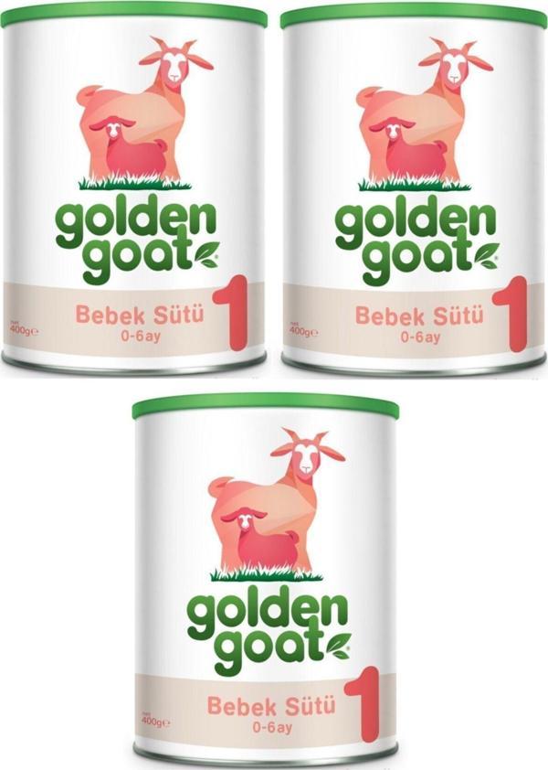Golden Goat Keçi Sütü Bazlı Bebek Sütü 400 gr  3 Adet - Image 1