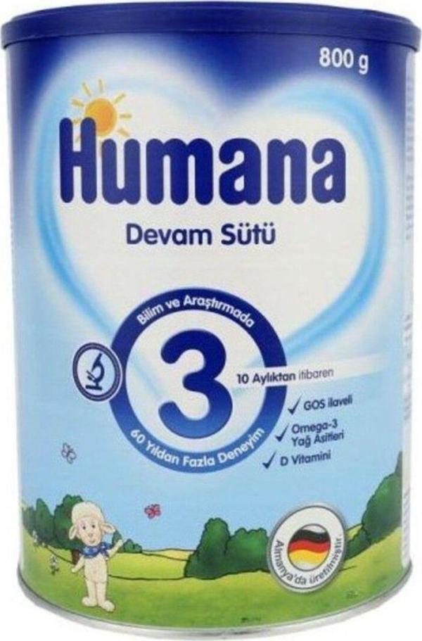 Humana 3 Bebek Maması Metal Kutu 800 gr - Image 1