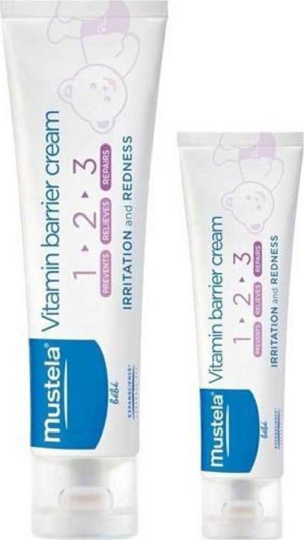 Mustela Vitamin Barrier 1-2-3 Pişik Kremi 100 + 50 ml - Image 1