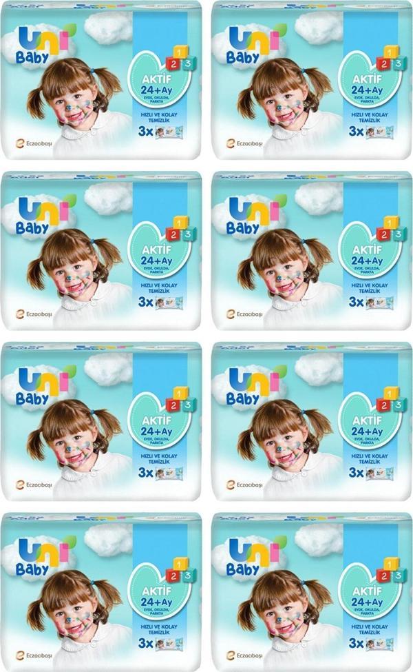Uni Baby Aktif Islak Mendil 52'li X 24 Adet - Image 1