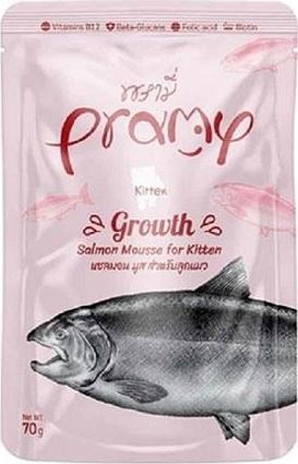 Pramy Growth Somonlu Mousse Yavru Kedi Konservesi 70 Gr - Image 1