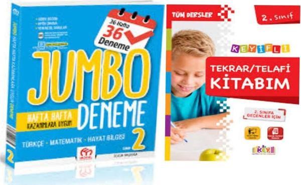 2. Sınıf Jumbo Tüm Dersler Deneme + Keyifli Tekrar Telafi Kitabım - Model Eğitim Yayınları - Image 1