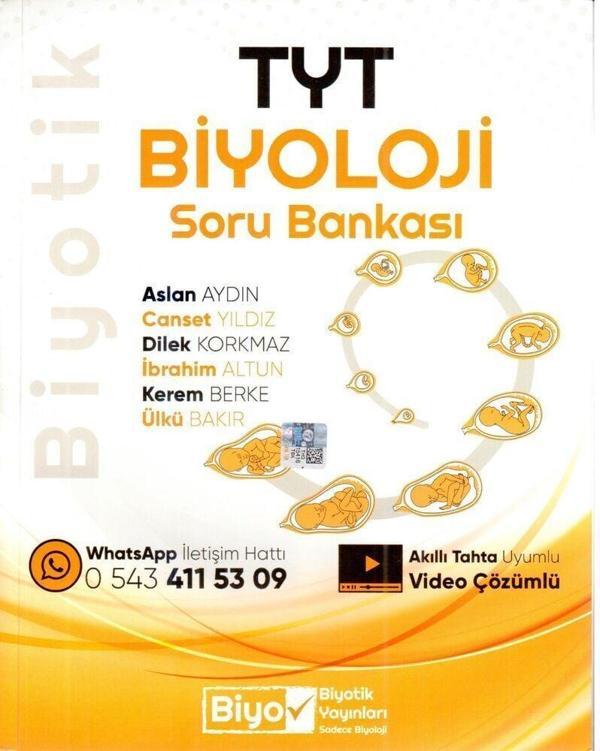 Biyotik Yayınları TYT Biyoloji Biyotik Soru Bankası - Biyotik Yayınları - Image 1