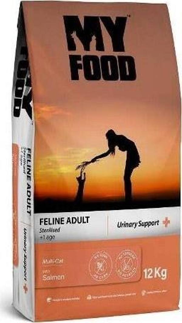 My Food Somonlu Kısırlaştırılmış Yetişkin Kedi Maması Urinary Support 12 Kg - Image 1
