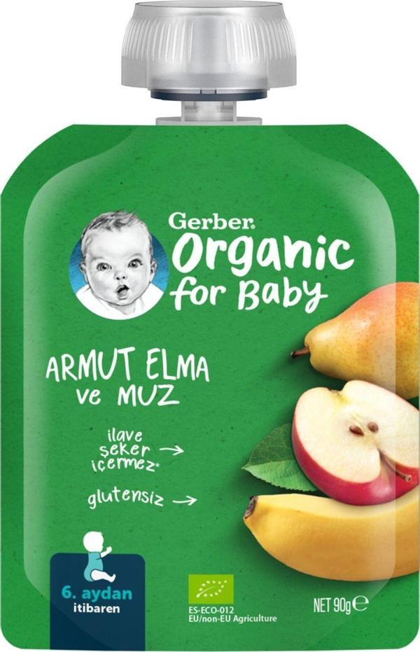 Gerber Organik Elmalı Ve Muzlu armut Püresi 90g - Image 1