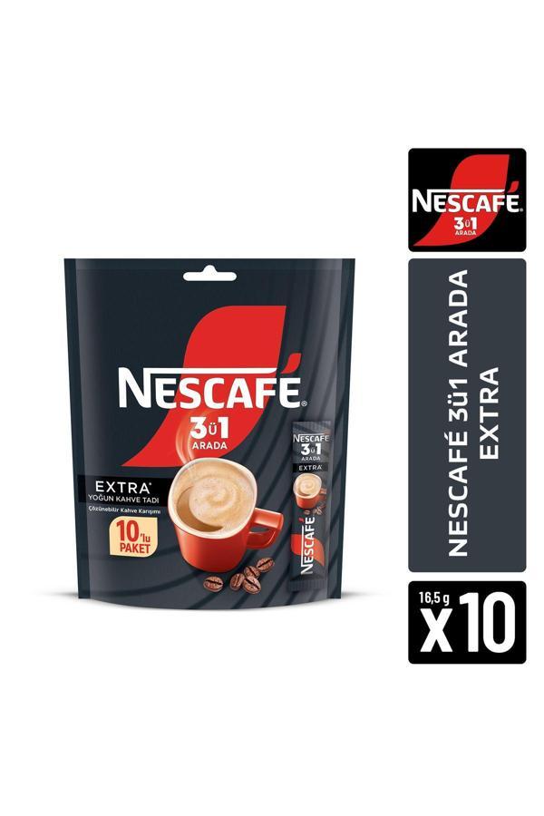 Nescafé 3ü1 Arada Extra 10'lu Paket 10x16.5g - Image 1