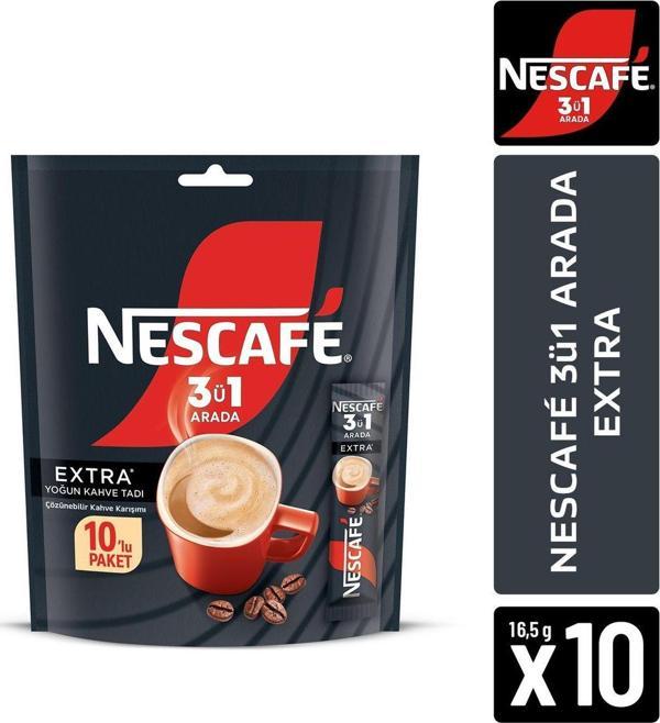 Nescafé 3ü1 Arada Extra 10'lu Paket 10x16.5g - Image 1