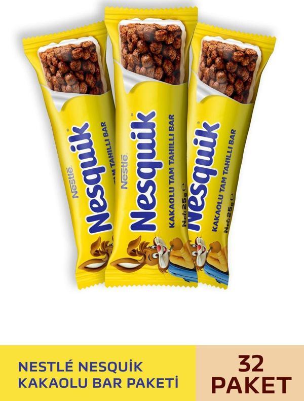 Nestle Nestlé Nesquik Kakaolu Tam Tahıllı Bar 32x25g - Image 1