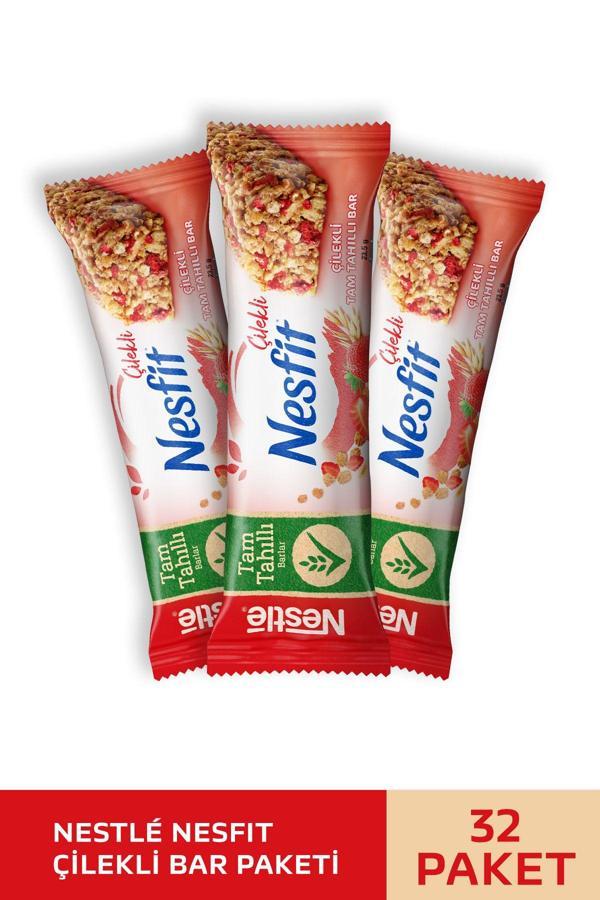 Nestle Nesfit Çilekli Tam Tahıllı Bar 32x23,5g - Image 1
