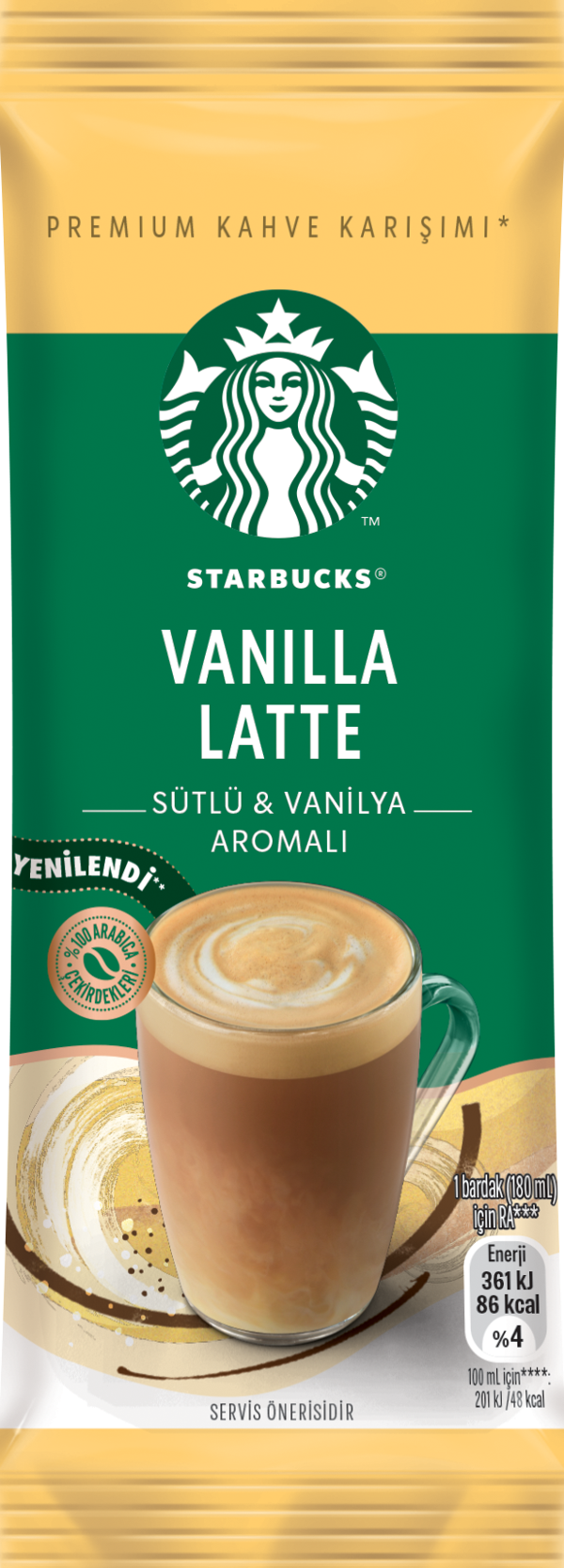 Nestle Starbucks Vanilla Latte Premium Kahve Karışımı 21.5g - Image 1