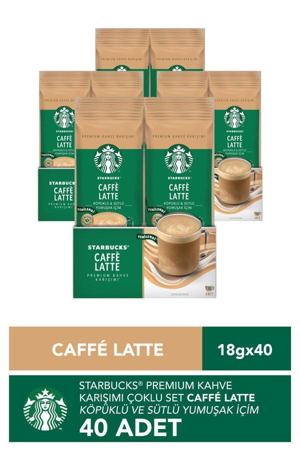 Starbucks Caffè Latte Premium Kahve Karışımı 4 x 10'lu Paket (10x18g) - Image 1
