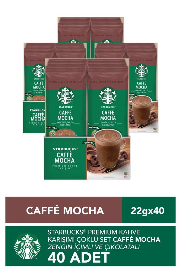 Starbucks Caffe Mocha Premium Kahve Karışımı 22 gr x 40 Adet - Image 1