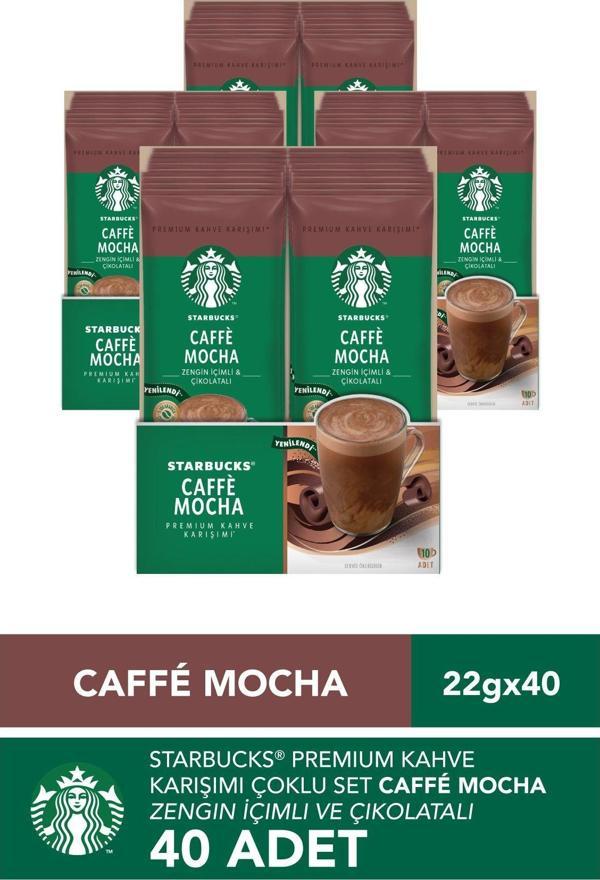 Starbucks Caffe Mocha Premium Kahve Karışımı 22 gr x 40 Adet - Image 1