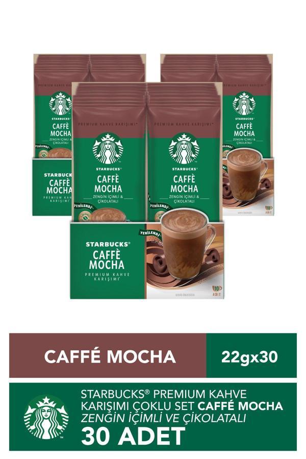 Starbucks Caffè Mocha Premium Kahve Karışımı 3 x 10'lu Paket (10x22g) - Image 1