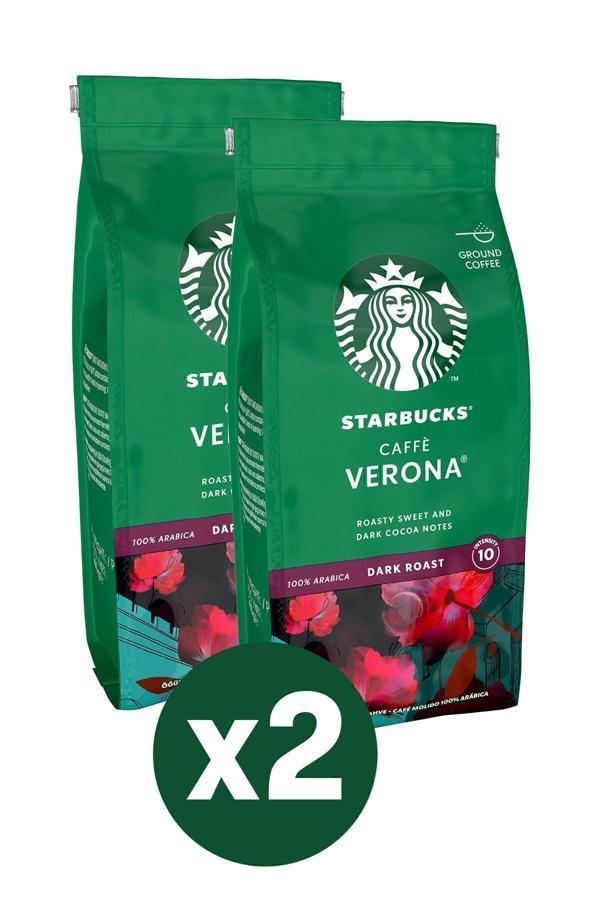 Starbucks Caffè Verona Öğütülmüş Kahve 2x200g - Image 1