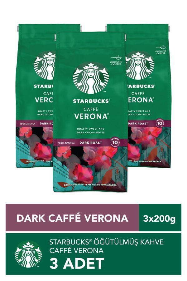 Starbucks Caffè Verona Öğütülmüş Kahve 3x200g - Image 1