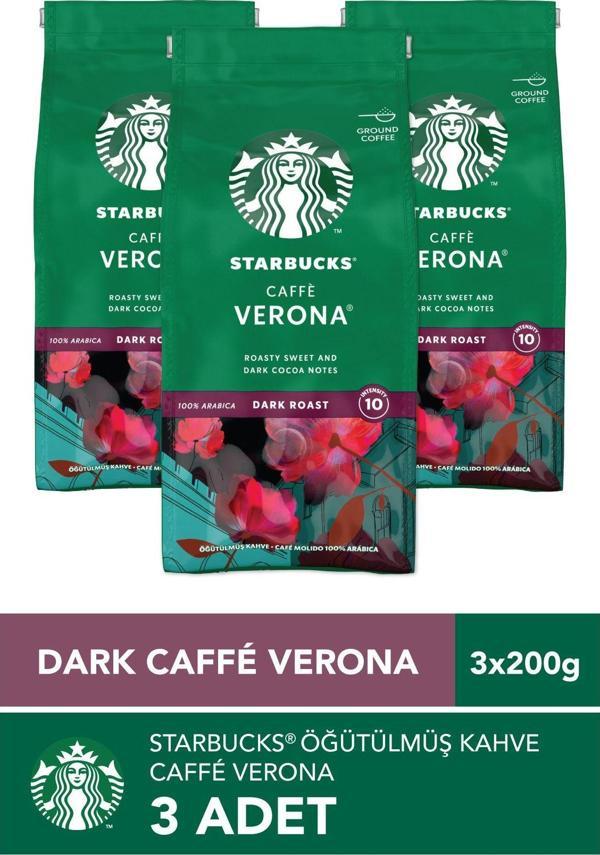 Starbucks Caffè Verona Öğütülmüş Kahve 3x200g - Image 1