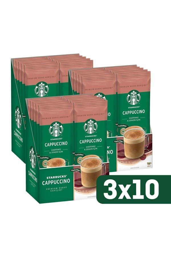 Starbucks Cappuccino Premium Kahve Karışımı 3 x 10'lu Paket (10x18g) - Image 1