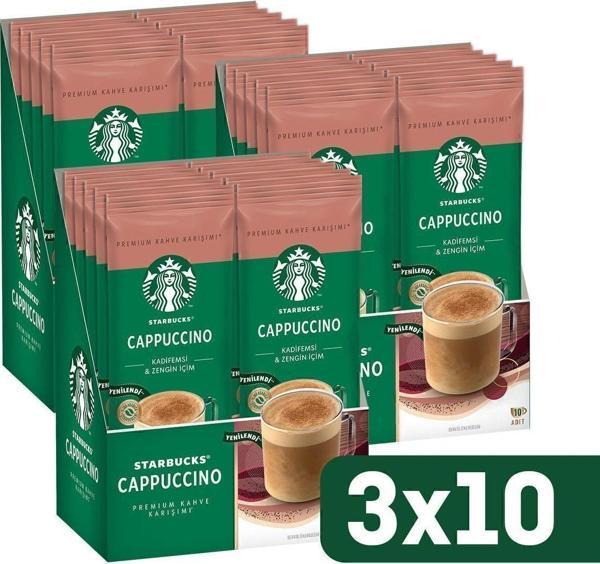 Starbucks Cappuccino Premium Kahve Karışımı 3 x 10'lu Paket (10x18g) - Image 1
