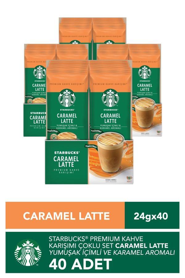 Starbucks Caramel Latte Premium Kahve Karışımı 23 gr x 40 Adet - Image 1