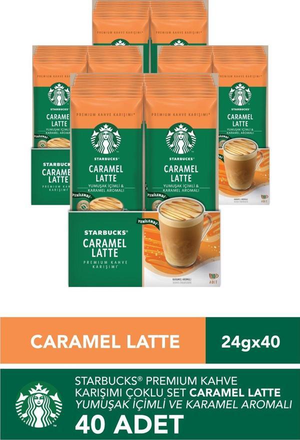 Starbucks Caramel Latte Premium Kahve Karışımı 23 gr x 40 Adet - Image 1