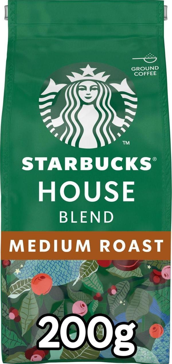 Starbucks House Blend Medium Roast Öğütülmüş Kahve 200g - Image 1