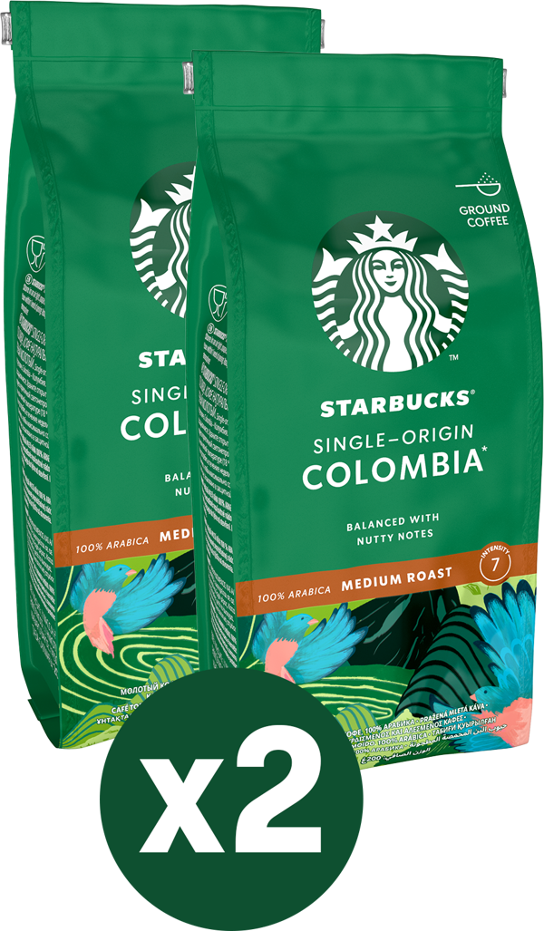 Starbucks Single Origin Colombia Öğütülmüş Kahve 2x200g - Image 1