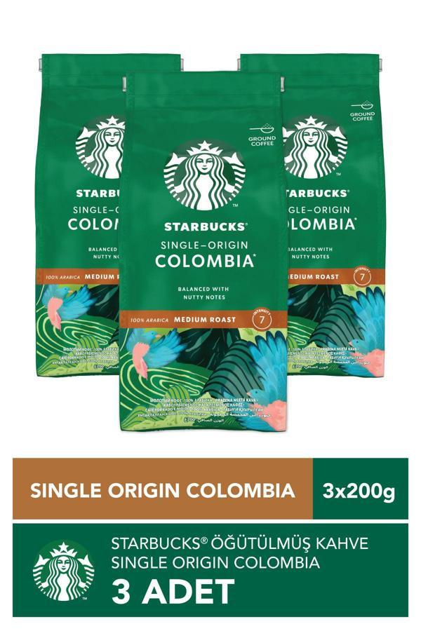 Starbucks Single Origin Colombia Öğütülmüş Kahve 3x200g - Image 1