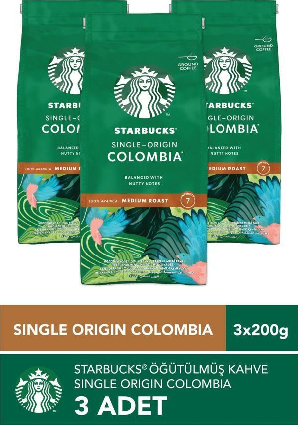 Starbucks Single Origin Colombia Öğütülmüş Kahve 3x200g - Image 1