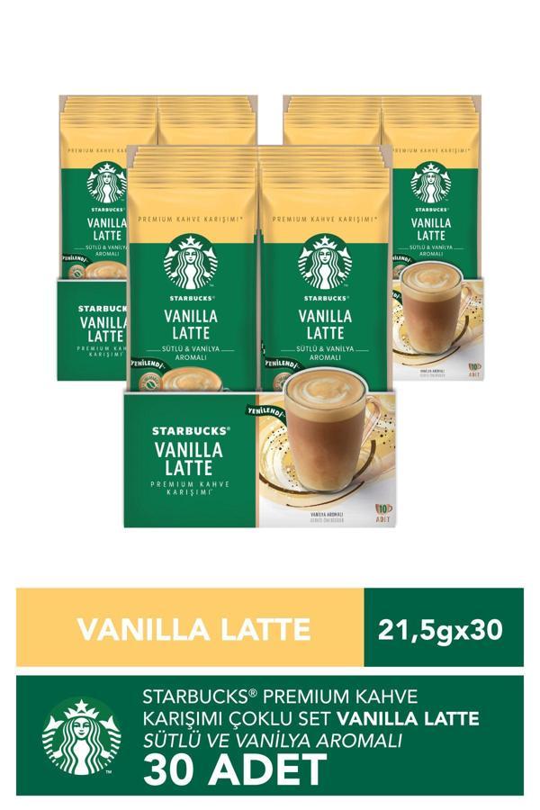Starbucks Vanilla Latte Premium Kahve Karışımı 3 x 10'lu Paket (10x21,5g) - Image 1