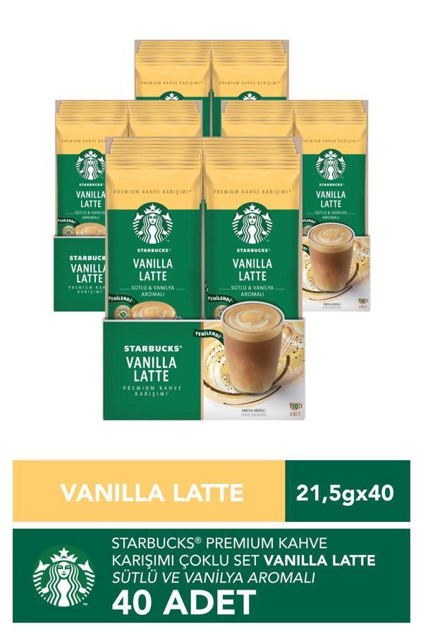 Starbucks Vanilla Latte Premium Kahve Karışımı 4 x 10'lu Paket (10x21,5g) - Image 1