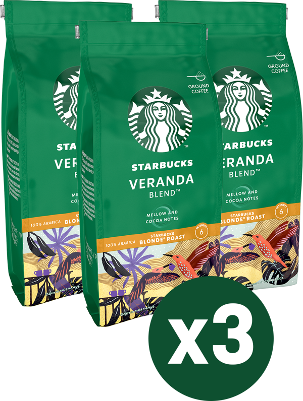 Starbucks Veranda Blend Öğütülmüş Kahve 3x200g - Image 1