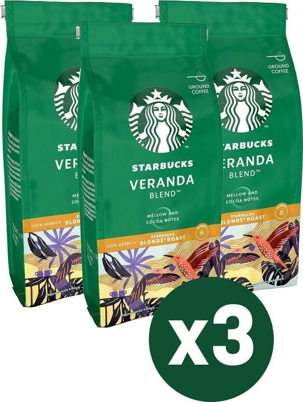 Starbucks Veranda Blend Öğütülmüş Kahve 3x200g - Image 1