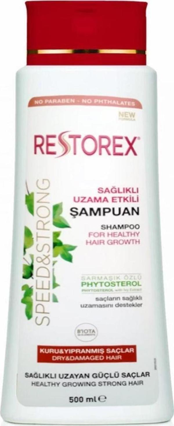 Restorex Şampuan 500 ml Kuru ve Yıpranmış Saçlar Onarıcı Bakım Saçlar Sağlıklı Uzama Etkili - Image 1