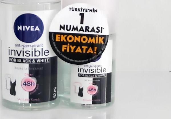 Nivea İnvisible Clear Bayan Roll-On 50 ml + 25 ml Hediye - Image 1