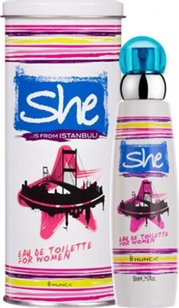 Hunca She Istanbul  Edt 50 ml Kadın Parfümü - Image 1