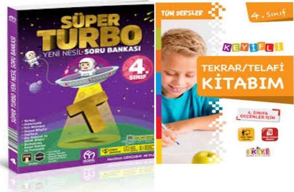 4. Sınıf Süper Turbo Yeni Nesil Soru Bankası Ve Telafi Tekrar Kitabım - Model Eğitim Yayınları - Image 1