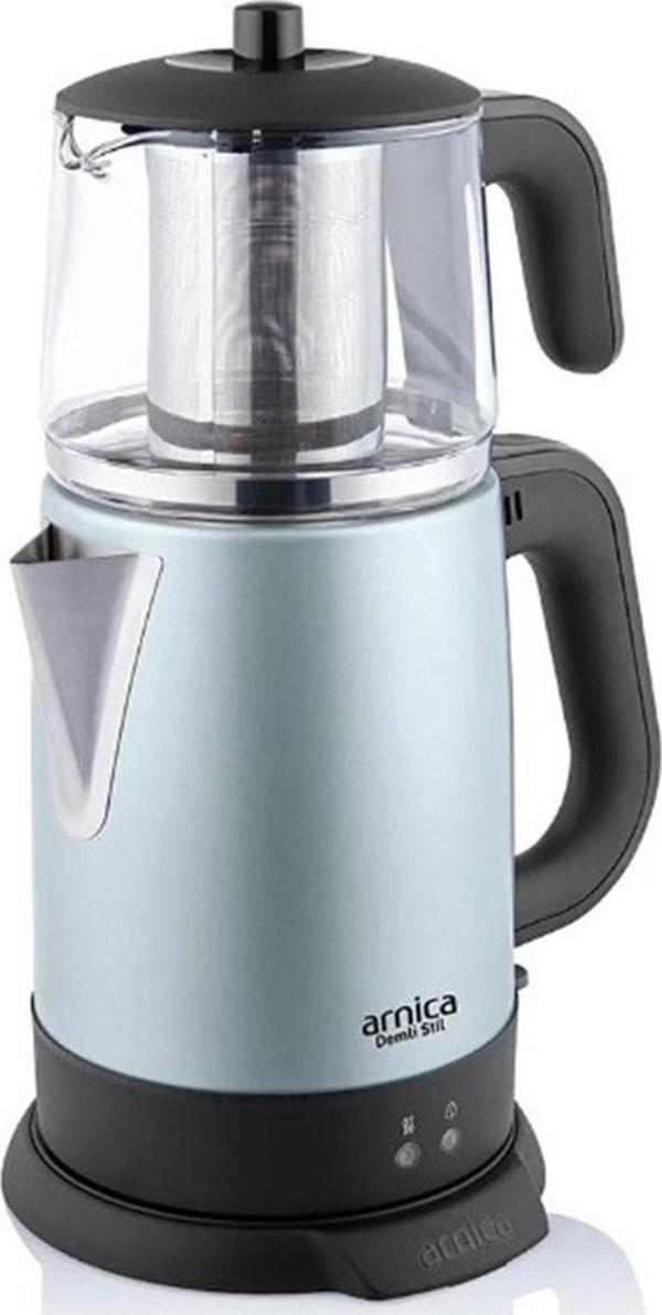 Arnica Ih33203 1800W Demli Stil Camlı Çay Makinesi Mint - Image 1