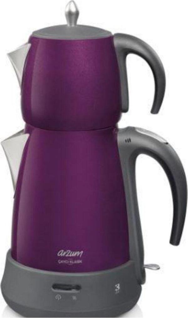 Arzum Ar3077 Çaycı Klasik 1650 W Çelik Çay Makinesi - Image 1